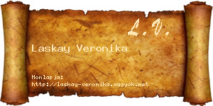 Laskay Veronika névjegykártya
